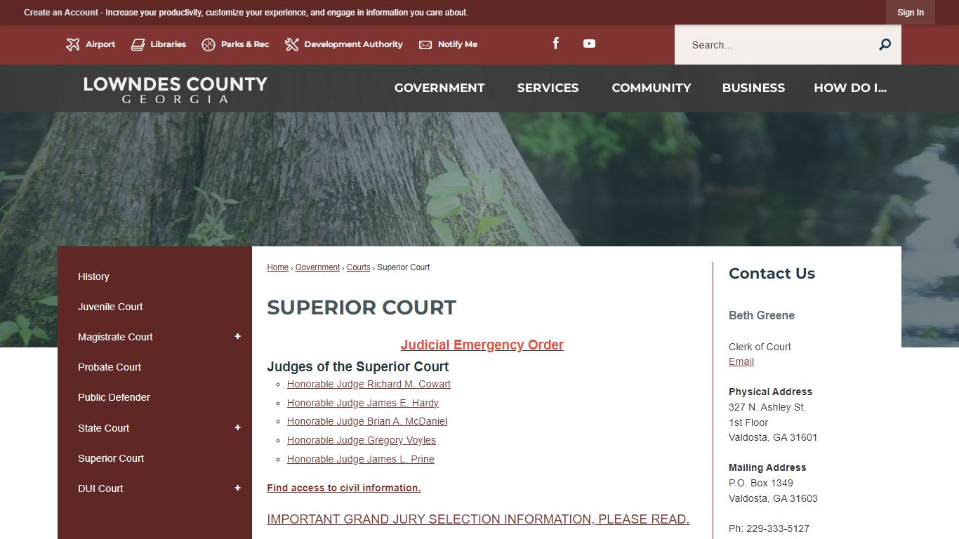 Superior Court | Lowndes County, GA - Official Website